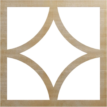 Ekena Millwork Statesman Wood Fretwork Pierced Ceiling Medallion, Hickory, 36"OD x 23"ID x 3/8"T CMWP36X36X0375STHI